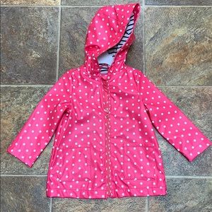 Baby Gap Pink Polka Dot Rain Jacket